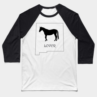 New Mexico Horse Lover Gift Baseball T-Shirt